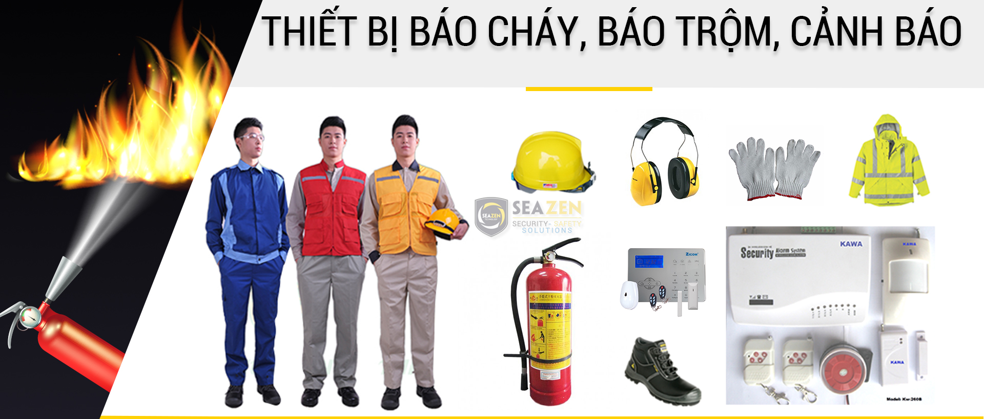 Cung cap thiet bị bao ho, báo trộm va phong chay chua chay